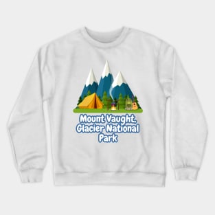 Mount Vaught, Glacier National Park Crewneck Sweatshirt